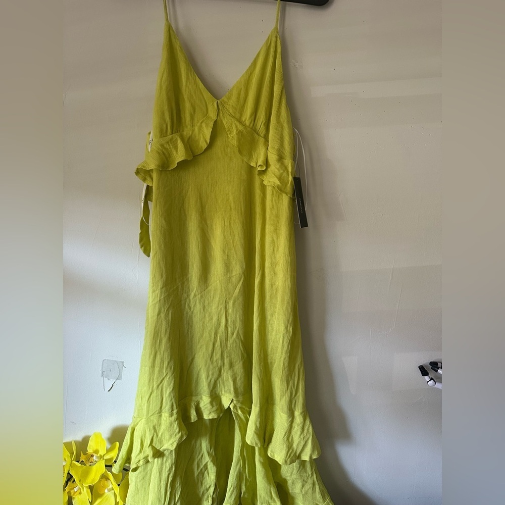 Lulu's Vibrant Lime High-Low Dress - Picture 5 of 5